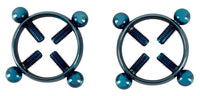 Bijoux de téton Bad Kitty - Bleus