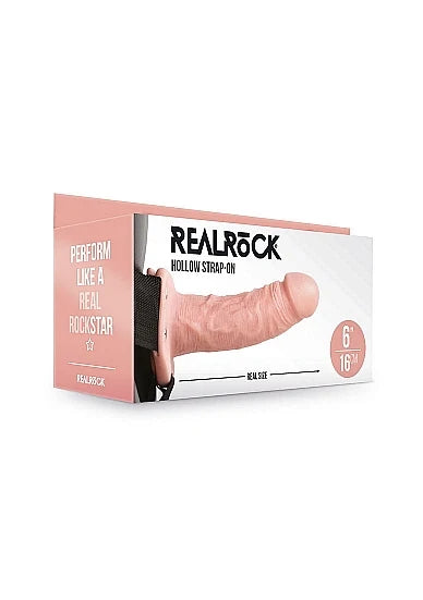 Strap-on creux sans boules - 15,5 cm