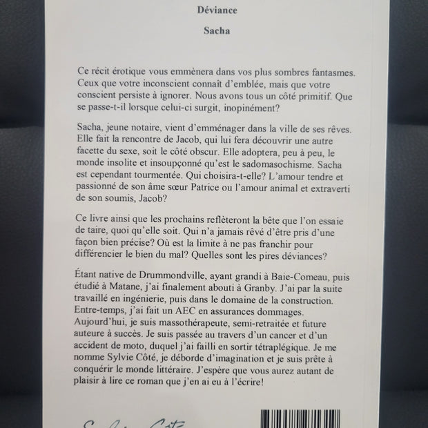 Déviance par Sylvie Côté auteure- Tome 2