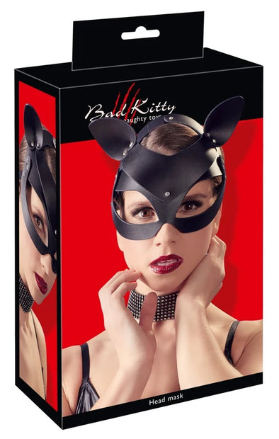 Masque de chat Bad Kitty avec strass, noir