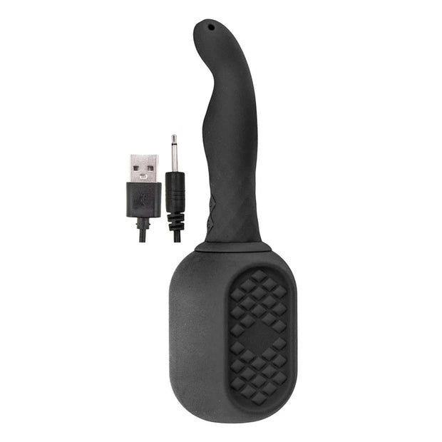Vibrating Anal Douche - Black