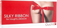 Aïe ! Ruban soyeux rouge