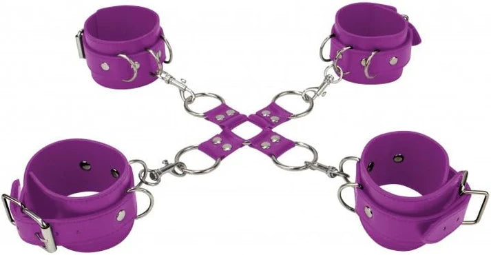 Ouch! Hand and LegCuffs Purple