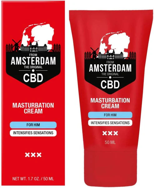 Crème de masturbation pour homme au CBD original d'Amsterdam - 50 ml