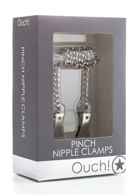 Ouch! Pinch Nipple Clamps Gray