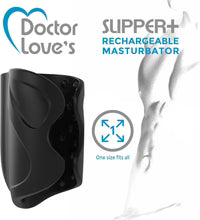 Pantoufles Doctor Love+ | Masturbateur rechargeable, format voyage, noir