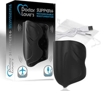 Pantoufles Doctor Love+ | Masturbateur rechargeable, format voyage, noir