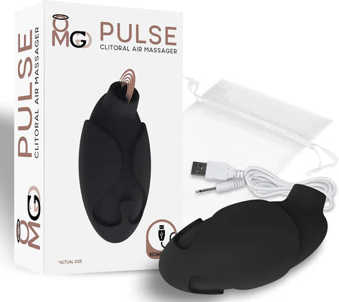 Masseur clitoridien rechargeable OMG Pulse, noir