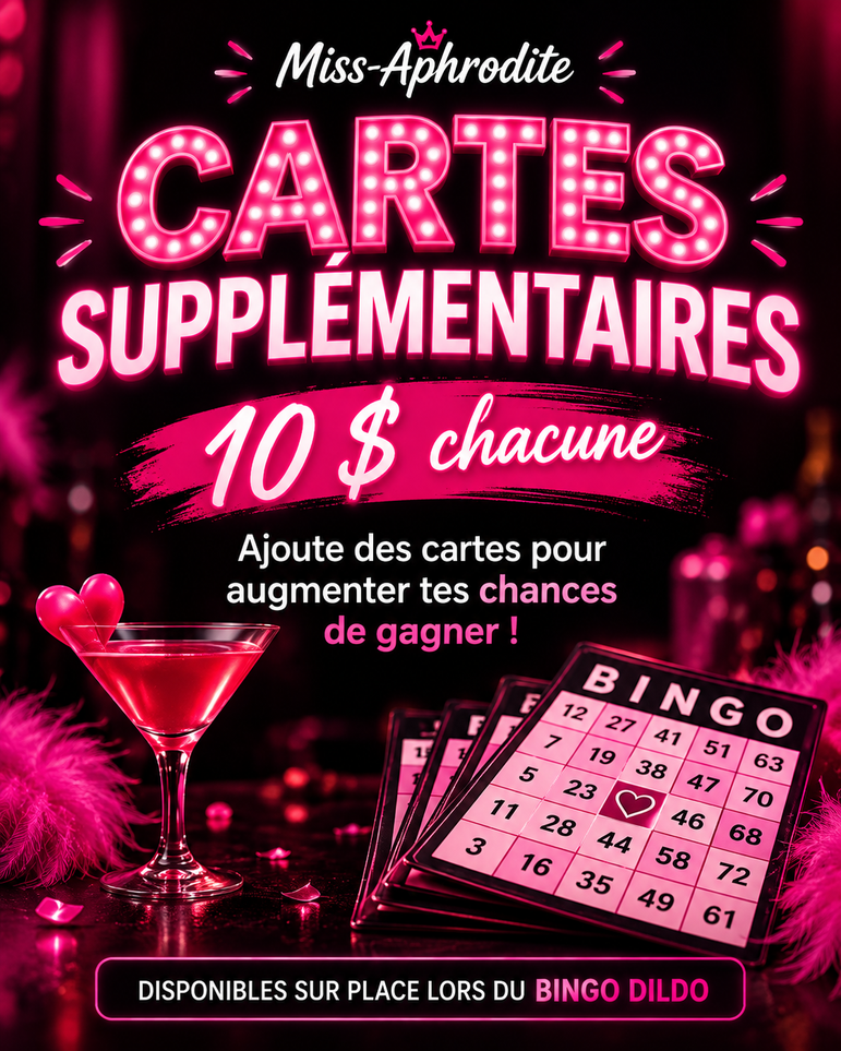 🎉 Méga Bingo Miss-Aphrodite | 26 Novembre 2026