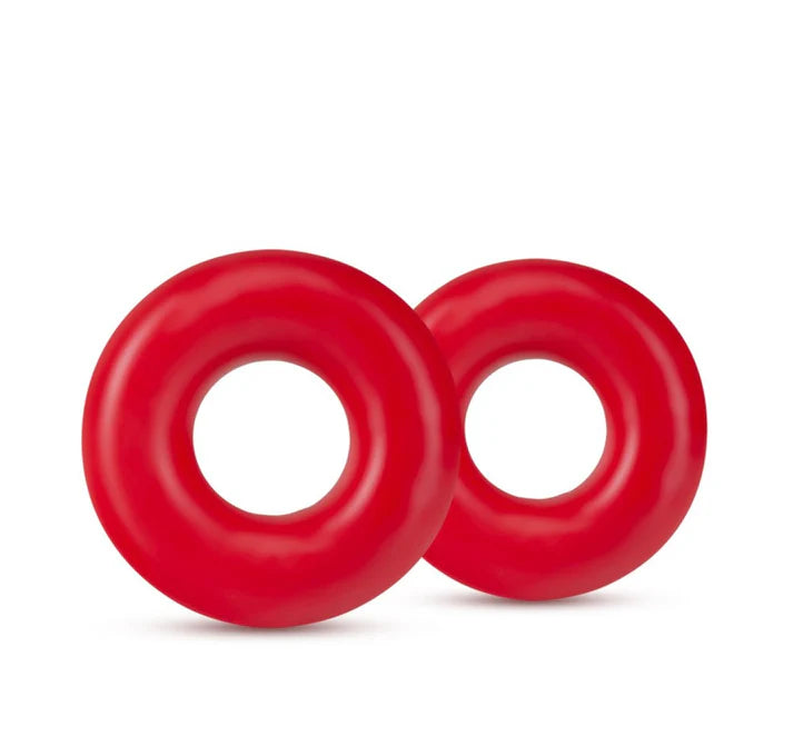 Stay Hard - Donut Rings  Oversized - Red