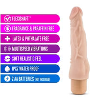 Dr. Skin - Cock Vibe 4- 8 Inch Vibrating cock - Beige