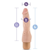 Dr. Skin - Cock Vibe 4- 8 Inch Vibrating cock - Beige