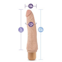Dr. Skin - Cock Vibe 7 - 8,5 Inch Vibrating Cock - Beige