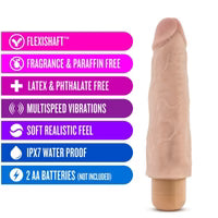 Dr. Skin - Cock Vibe 14 - 8 Inch Vibrating Cock - Beige