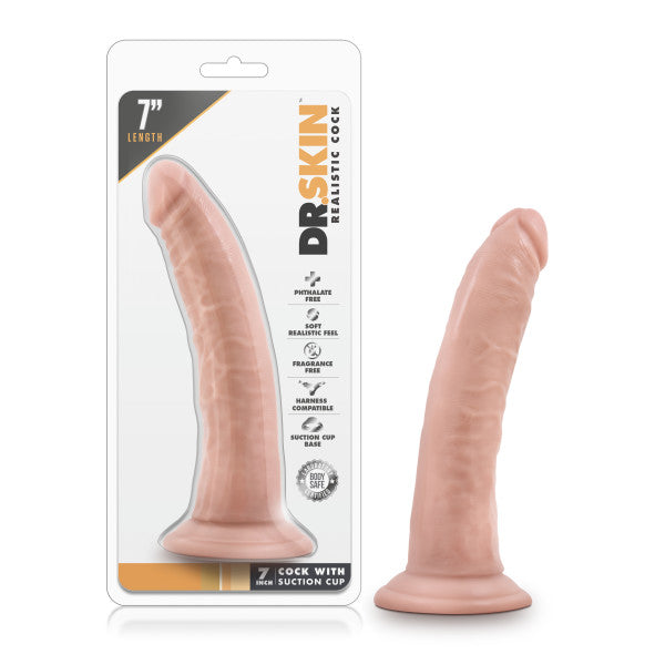 Dr. Skin - 7 Inch Cock With Suction Cup Vanilla