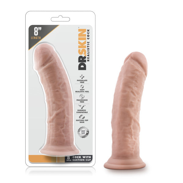 Dr. Skin - 8 Inch cock With Suction Cup -Vanilla