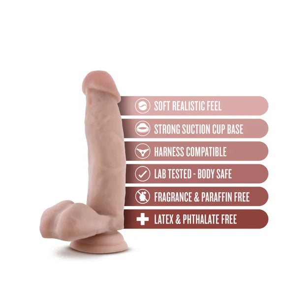 Dr. Skin - Dr Mark - 7 Inch Dildo With Balls - Beige