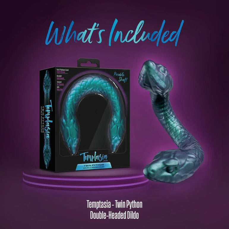 Temptasia Twin Python - Godemiché double en silicone