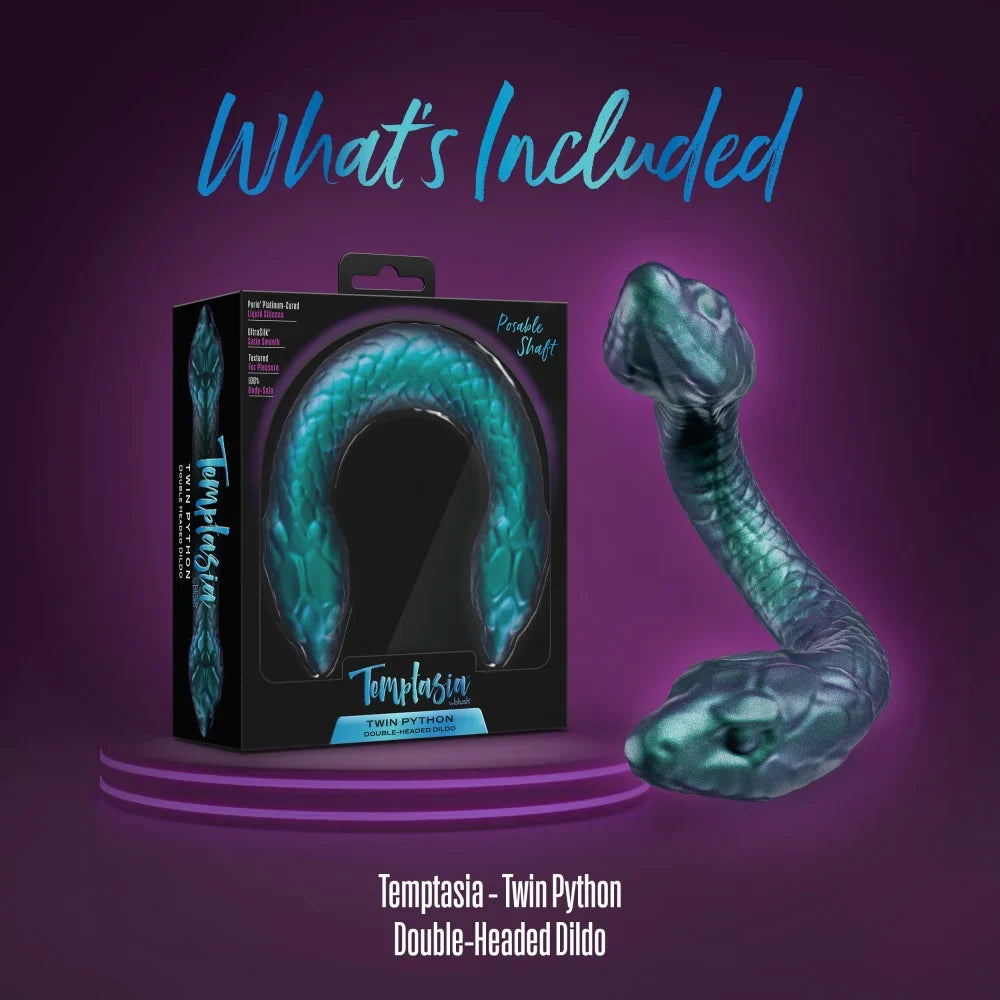 Temptasia Twin Python - Godemiché double en silicone