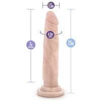 Dr. Skin Silicone - Dr. Carter - 7 inch Dong with suction Cup - Vanilla