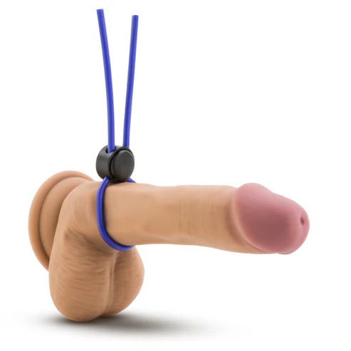 Anneau pénien en silicone Stay Hard - Bleu