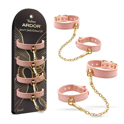 Temptasia® Ardor® - Menottes et entraves pour poignets et chevilles - Rose