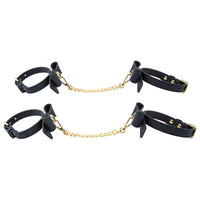 Temptasia® Ardor® - Menottes et entraves pour poignets et chevilles - Noires avec nœud