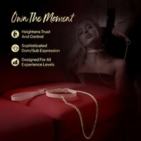 Temptasia® Ardor® - Collier et laisse - Rose