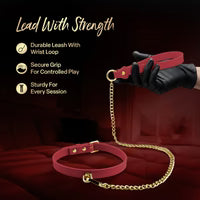 Temptasia® Ardor® - Collier et laisse - Rouge