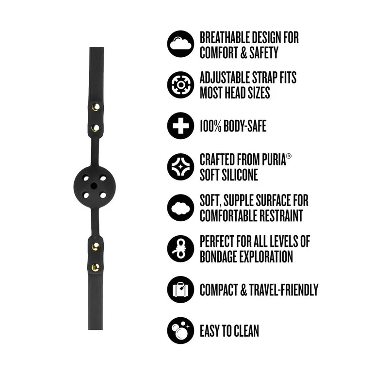 Temptasia® Ardor® - Bâillon boule - Noir