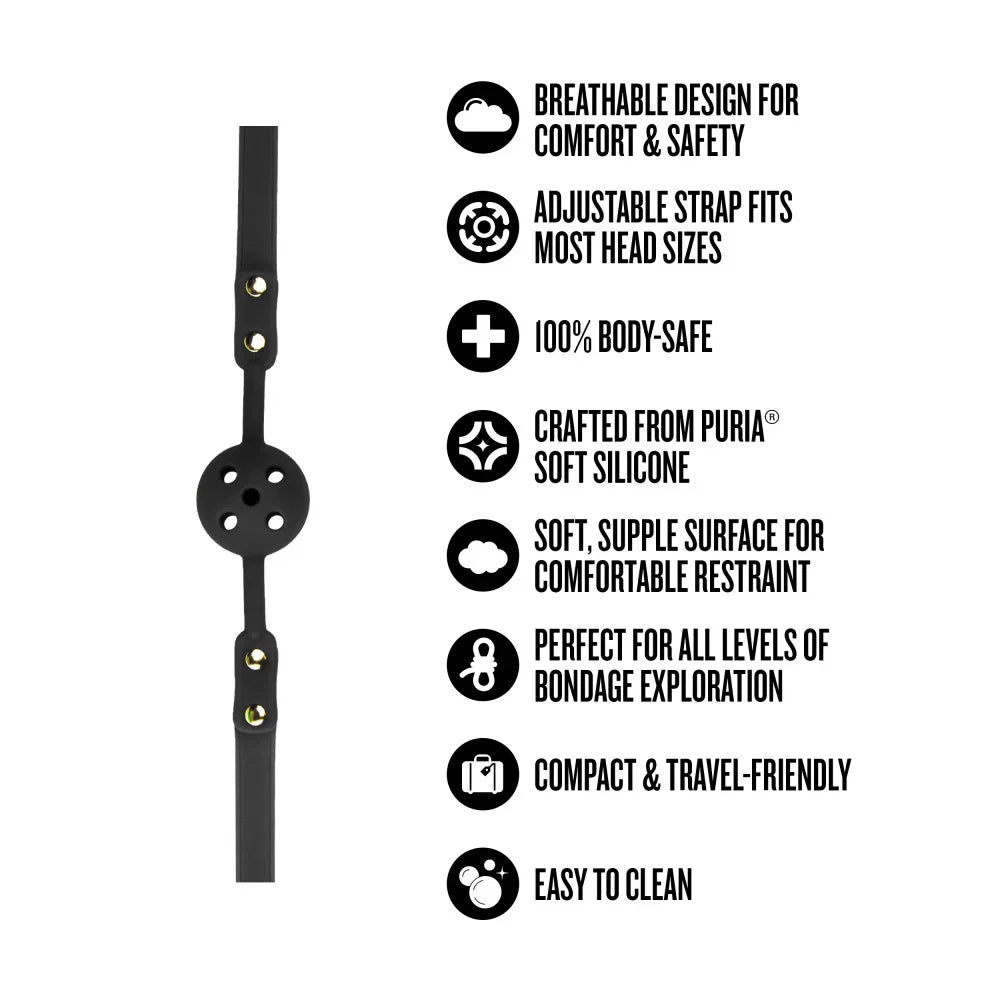 Temptasia® Ardor® - Bâillon boule - Noir