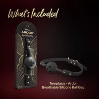 Temptasia® Ardor® - Bâillon boule - Noir