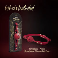 Temptasia® Ardor® - Bâillon boule - Rouge