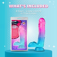 B Yours - Godemiché couleur bonbon 17 cm