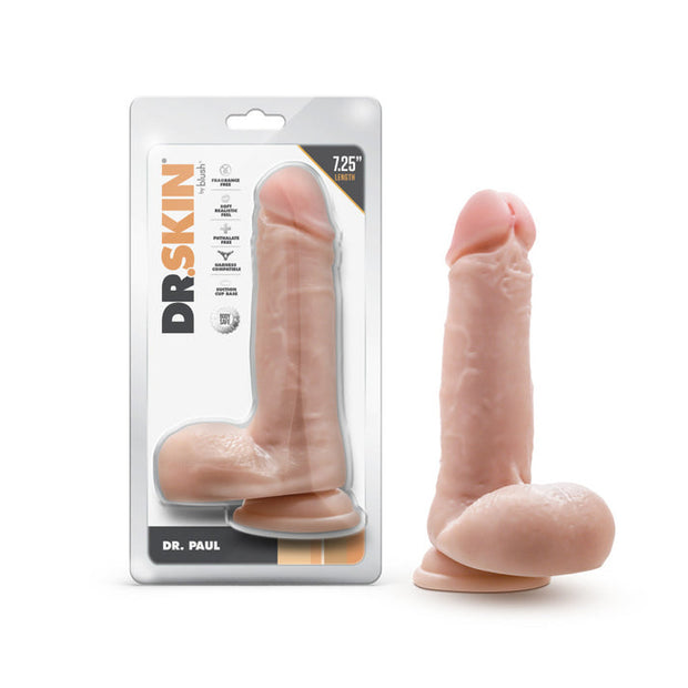 Dr. Skin - dr. Paul 7,25 Inch Dildo With Balls - Beige