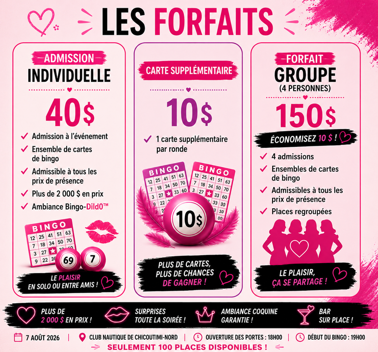 🎉 Méga Bingo Miss-Aphrodite | 7 août 2026