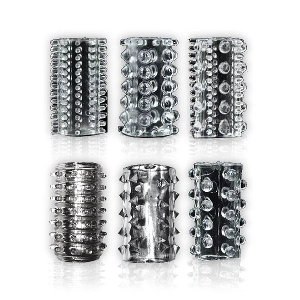 Crystalline Cock Sleeves 6 pack