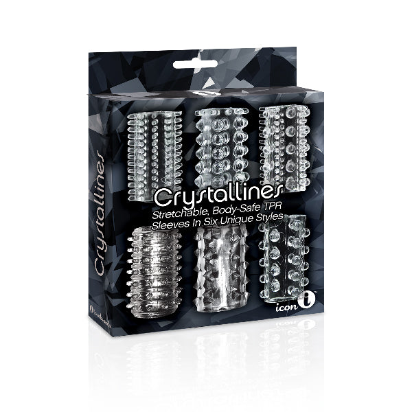 Crystalline Cock Sleeves 6 pack