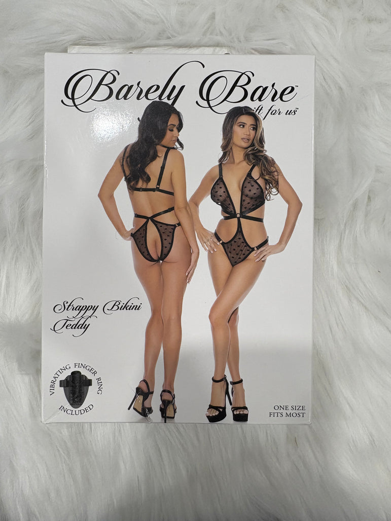 Barely Bare- Strappy bikini teddy
