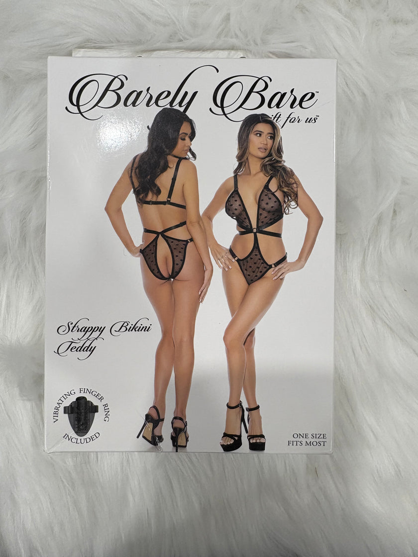 Barely Bare- Strappy bikini teddy