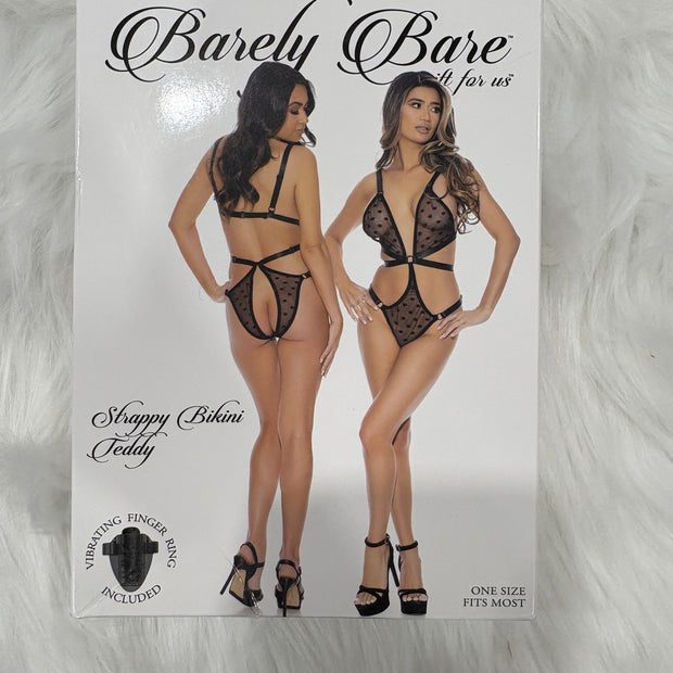 Barely Bare- Strappy bikini teddy