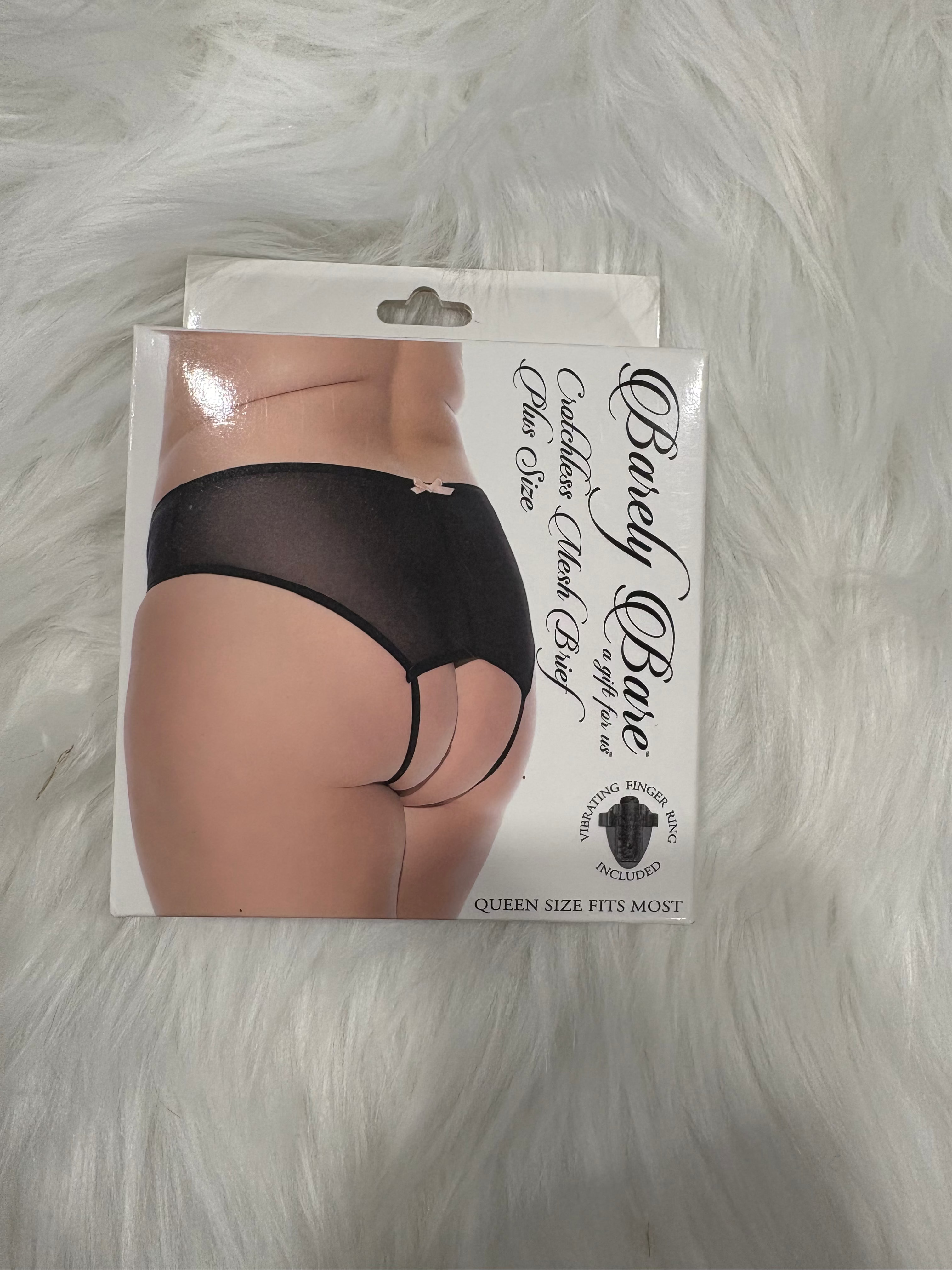 Barely Bare- Cratchless mesh brief-Plus size