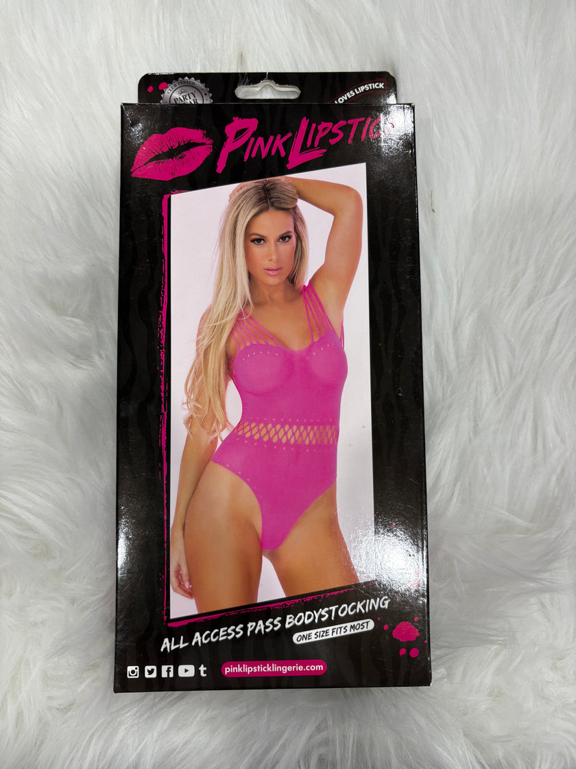PimkLipstick- All access pass bodystocking-OS