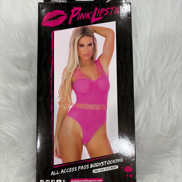 PimkLipstick- All access pass bodystocking-OS
