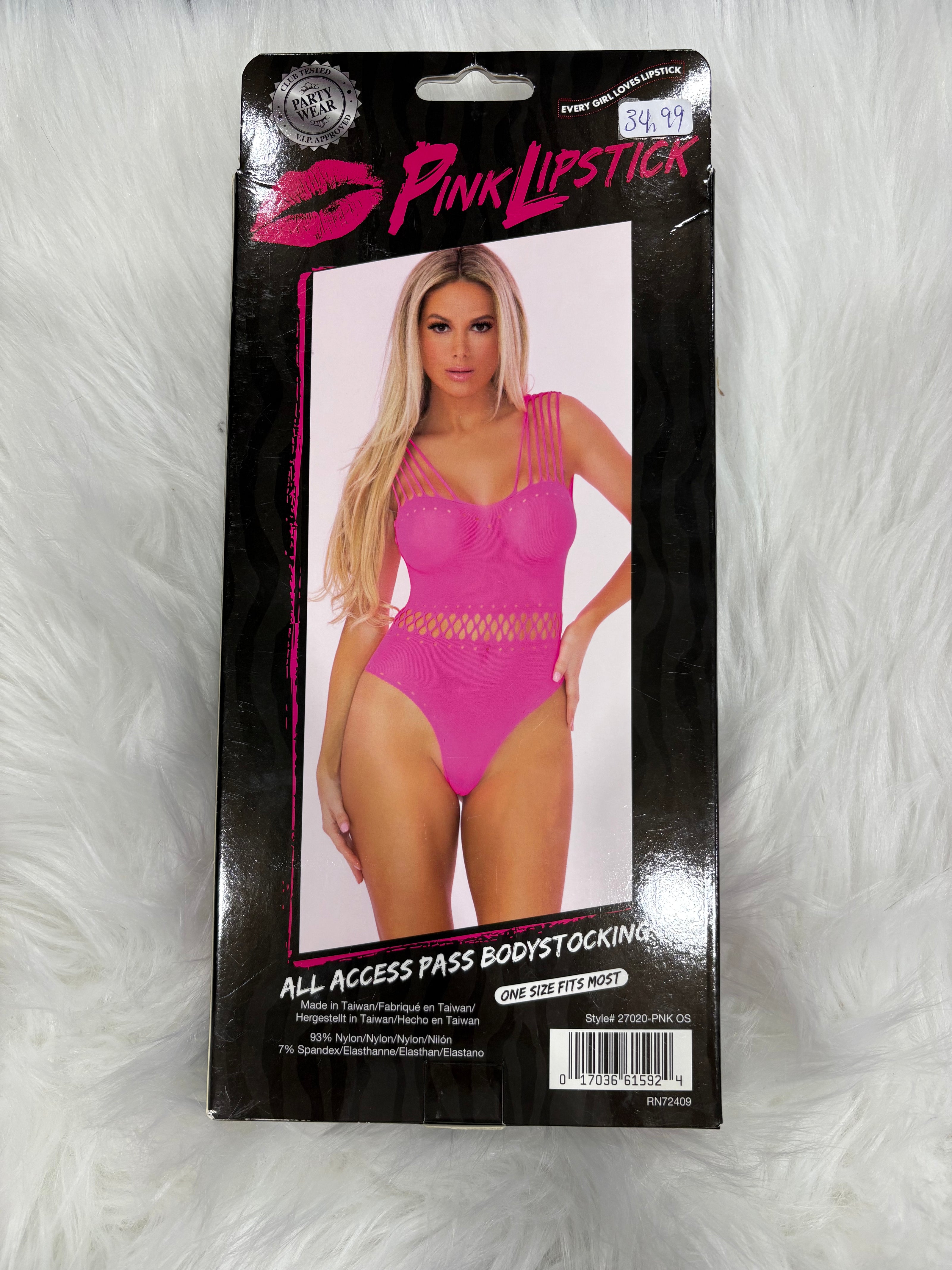 PimkLipstick- All access pass bodystocking-OS