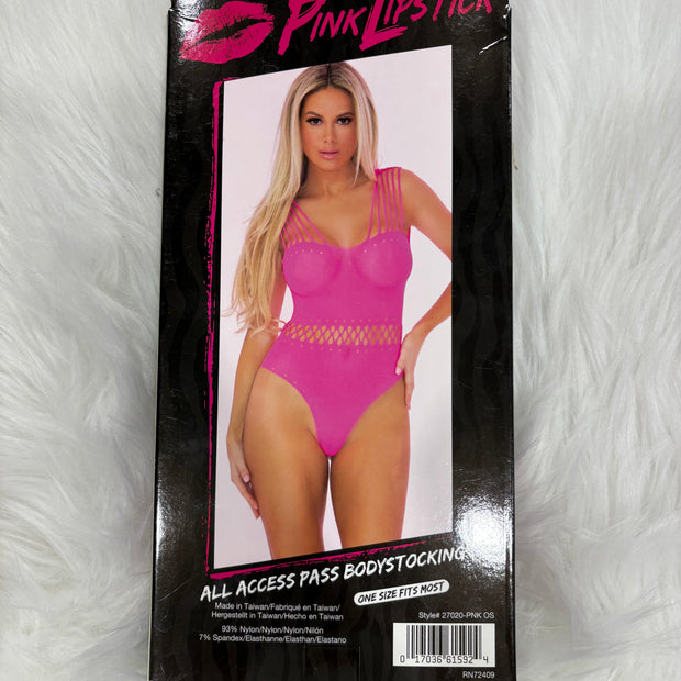 PimkLipstick- All access pass bodystocking-OS