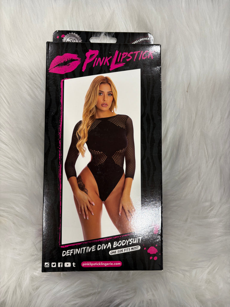PinkLipstick- Definitive diva bodysuit- OS