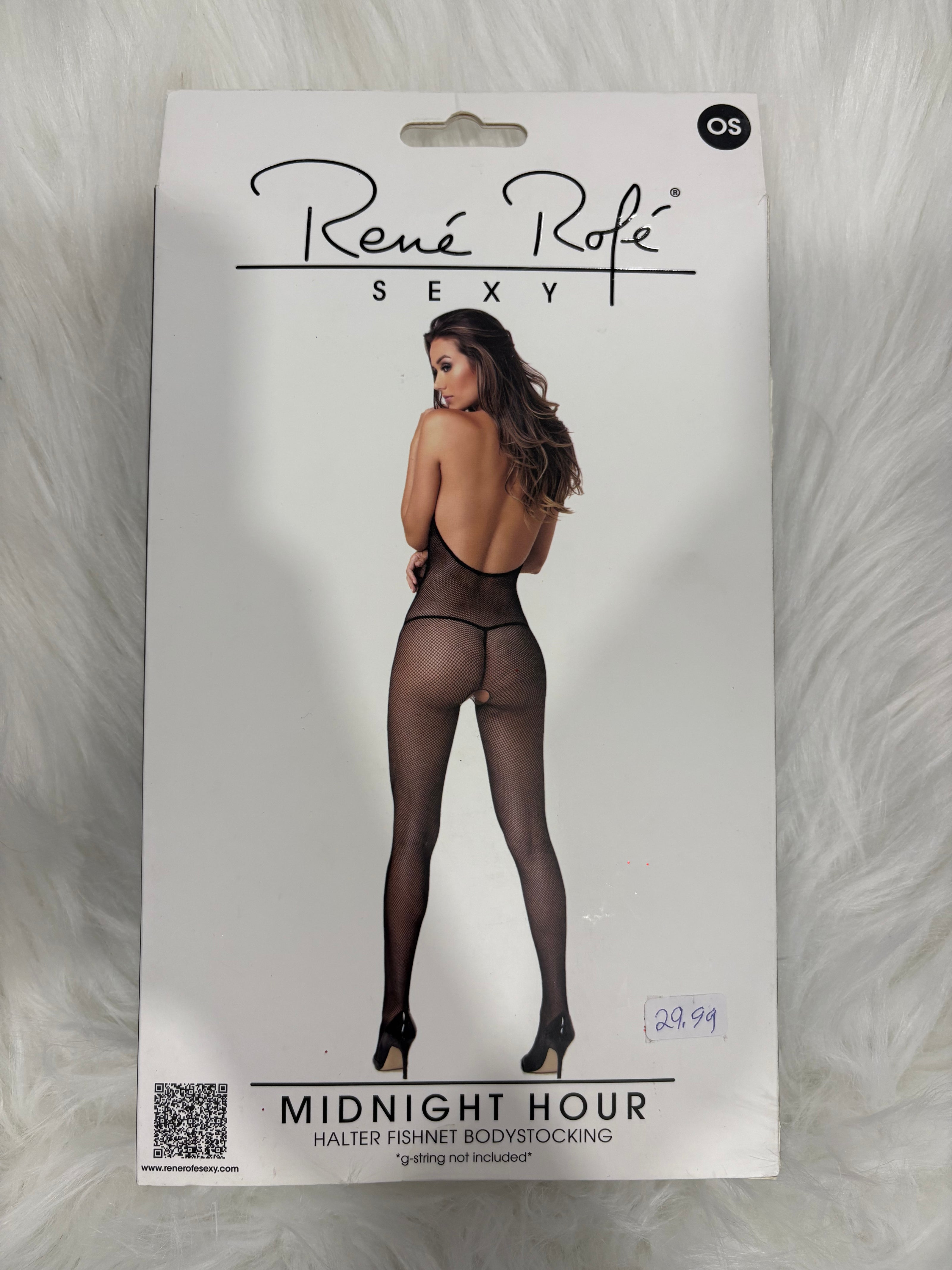 René Rofé Midnight hour- Halter fishnet bodystocking