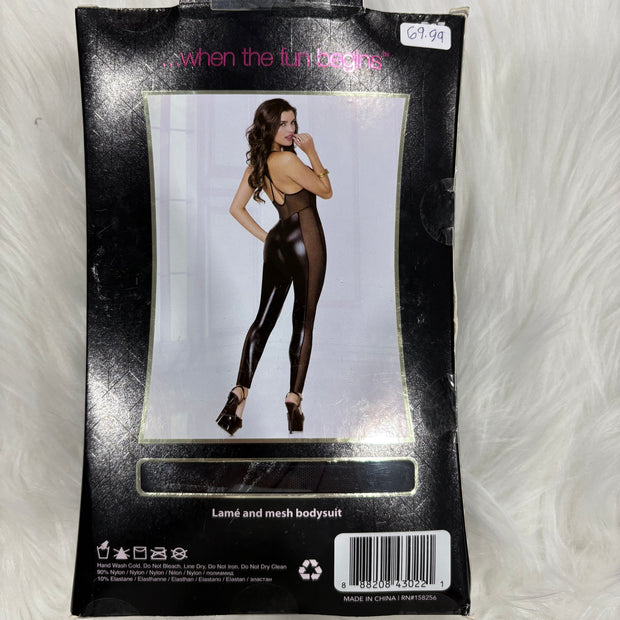 Seven'til midnight-Lamé and mesh bodysuit