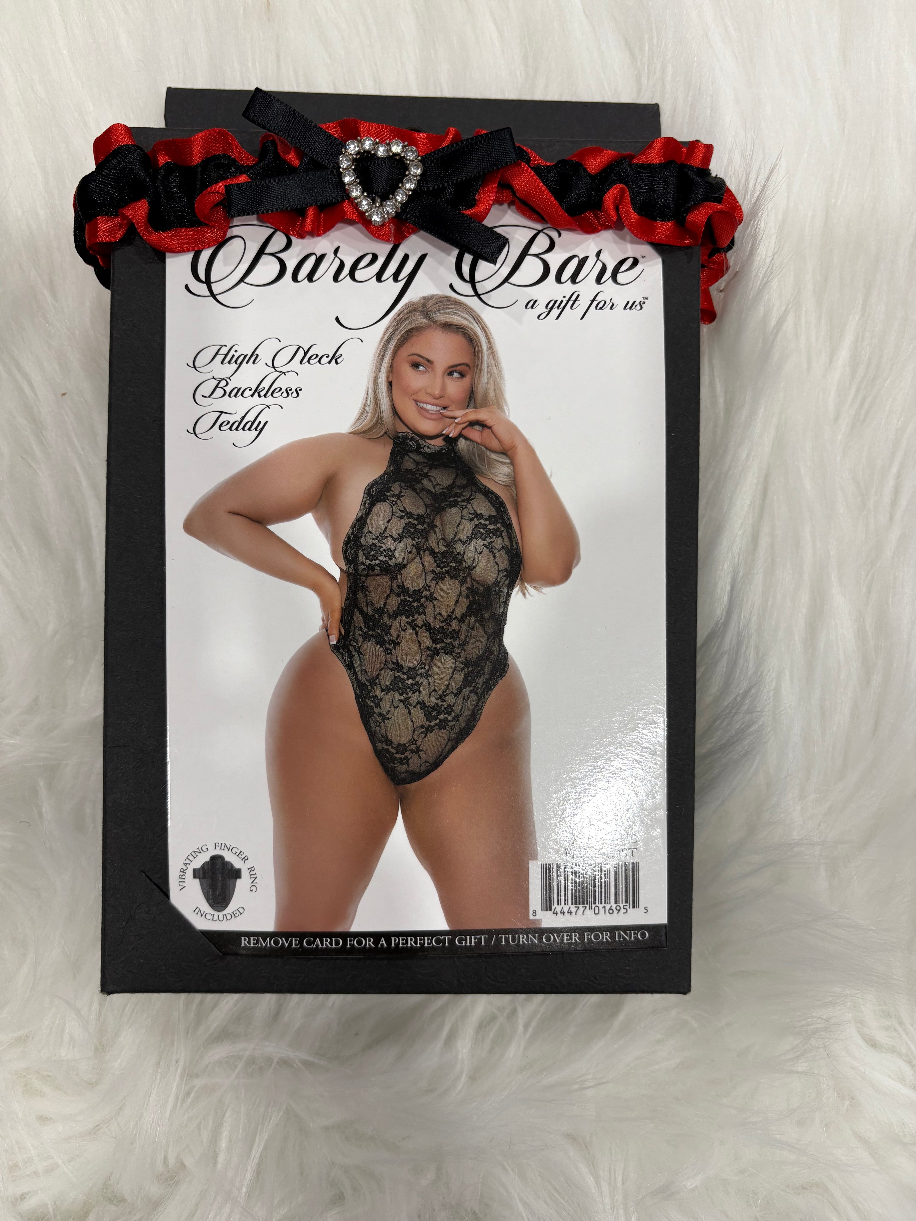 Barely Bare- High neck backless teddy
